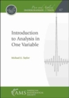 Introduction to Analysis in One Variable - Book