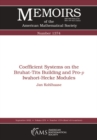 Coefficient Systems on the Bruhat-Tits Building and Pro-$p$ Iwahori-Hecke Modules - eBook