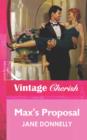 Max's Proposal - eBook