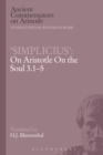 Simplicius': On Aristotle On the Soul 3.1-5 - eBook