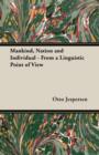 Mankind, Nation and Individual - From a Linguistic Point of View - Book