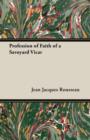 Profession of Faith of a Savoyard Vicar - Book