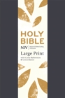 NIV Large Print Single-Column Deluxe Reference Bible : Navy Soft-tone - Book