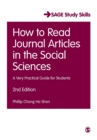 How to Read Journal Articles in the Social Sciences : A Very Practical Guide for Students - Book