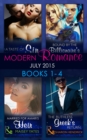 Modern Romance July 2015 Books 1-4 : The Ruthless Greek's Return / Bound by the Billionaire's Baby / Married for Amari's Heir / a Taste of Sin - eBook