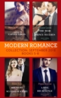 Modern Romance September 2018 Books 5-8 : The Heir the Prince Secures / Bound by Their Scandalous Baby / the King's Captive Virgin / a Ring to Take His Revenge - eBook