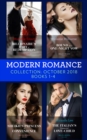 Modern Romance October Books 1-4 : Billionaire's Baby of Redemption / Bound by a One-Night Vow / Sheikh's Princess of Convenience / the Italian's Unexpected Love-Child - eBook