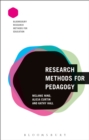 Research Methods for Pedagogy - Book