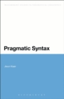 Pragmatic Syntax - Book