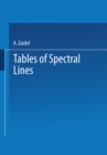 Tables of Spectral Lines - eBook