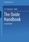 The Oxide Handbook - Book