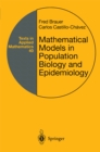 Mathematical Models in Population Biology and Epidemiology - eBook