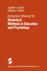 Instructor's Manual for Statistical Methods in Education and Psychology - eBook