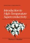 Introduction to High-Temperature Superconductivity - Book