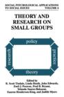 Theory and Research on Small Groups - Book