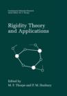 Rigidity Theory and Applications - Book