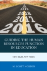 Guiding the Human Resources Function in Education : New Issues, New Needs - Book