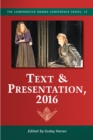 Text & Presentation, 2016 - eBook