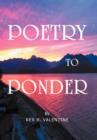 Poetry To Ponder - Book