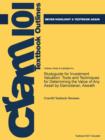 Studyguide for Investment Valuation : Tools and Techniques for Determining the Value of Any Asset by Damodaran, Aswath - Book