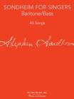Sondheim for Singers - Baritone/Bass Vocal Collect : 40 Songs - Book
