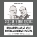Fundamental Analysis, Value Investing and Growth Investing - eAudiobook