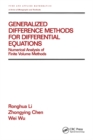 Generalized Difference Methods for Differential Equations : Numerical Analysis of Finite Volume Methods - eBook