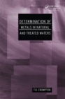 Determination of Metals in Natural and Treated Water - eBook