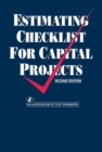 Estimating Checklist for Capital Projects - eBook
