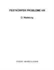 Festkorper Probleme VIII : Advances in Solid State Physics - eBook