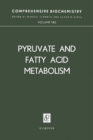 Pyruvate and Fatty Acid Metabolism - eBook