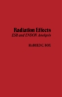 Radiation Effects : ESR and ENDOR Analysis - eBook