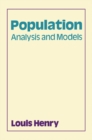 Population : Analysis and Models - eBook