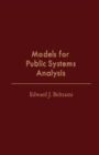 Models for Public Systems Analysis - eBook