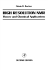 High Resolution NMR : Theory and Chemical Applications - eBook