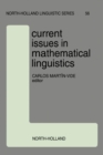 Current Issues in Mathematical Linguistics - eBook