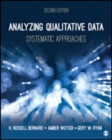 Analyzing Qualitative Data : Systematic Approaches - Book