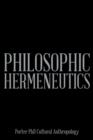 Philosophic Hermeneutics - Book