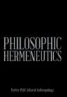 Philosophic Hermeneutics - Book