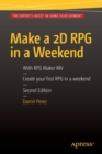 Make a 2D RPG in a Weekend : Second Edition: With RPG Maker MV - Book