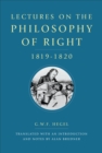 Lectures on the Philosophy of Right, 1819-1820 - Book