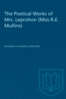 The Poetical Works of Mrs. Leprohon (Miss R.E. Mullins) - eBook