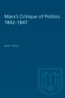 Marx's Critique of Politics 1842-1847 - eBook
