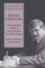 Social Criticism : The Unsolved Riddle of Social Justice and Other Essays - eBook