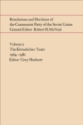 Resolutions and Decisions of the Communist Party of the Soviet Union, Volume  3 : The Stalin Years 1929-1953 - Donald V. Schwartz