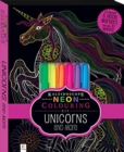 Kaleidoscope Neon Colouring Kit: Unicorns and More - Book