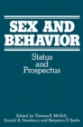 Sex and Behavior : Status and Prospectus - eBook