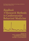 Handbook of Research Methods in Cardiovascular Behavioral Medicine - eBook