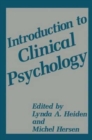 Introduction to Clinical Psychology - Book