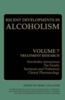 Recent Developments in Alcoholism : Treatment Research - eBook